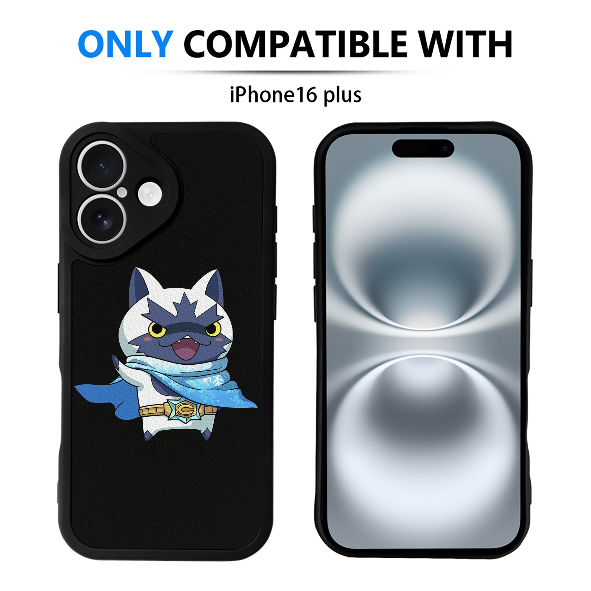 （画像用） 妖怪ウォッチ Yo-kai Watch 【iPhone 16シリーズ対応】シリコンスマホケース（レザー調） 材質：シリコン